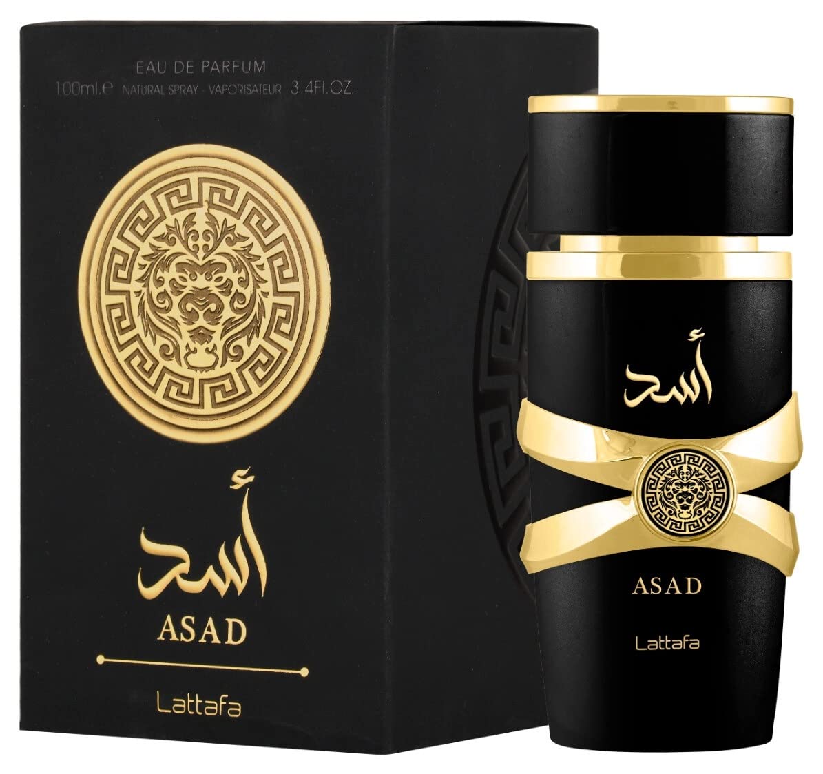 Lattafa Perfumes Asad for Unisex Eau de Parfum Spray, 3.4 oz